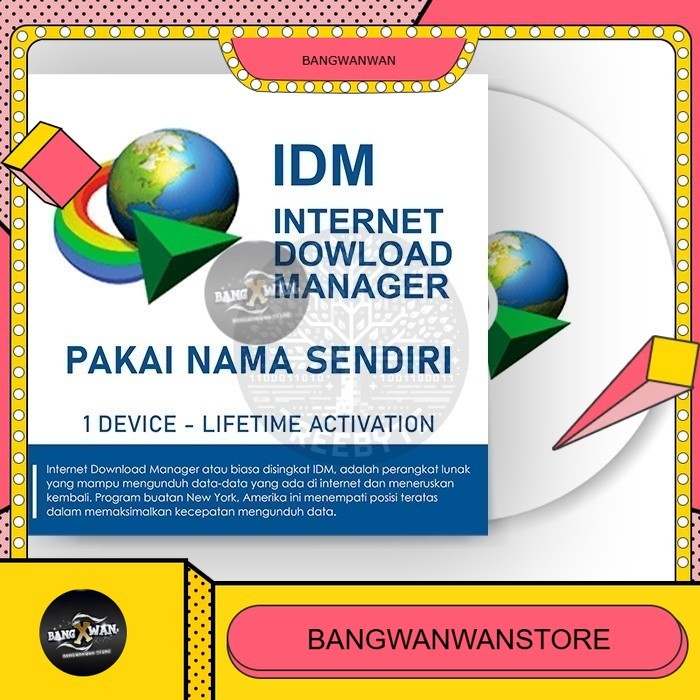 IDM Internet Download Manager PAKAI NAMA SENDIRI - Lifetime Pro Aplikasi pengelola unduhan 10000x le