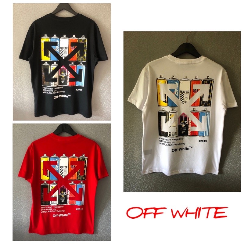 BAJU KAOS OFFWHITE T SHIRT PREMIUM MIRROR 1:1 LIKE ORIGINAL PRIA DAN WANITA!!