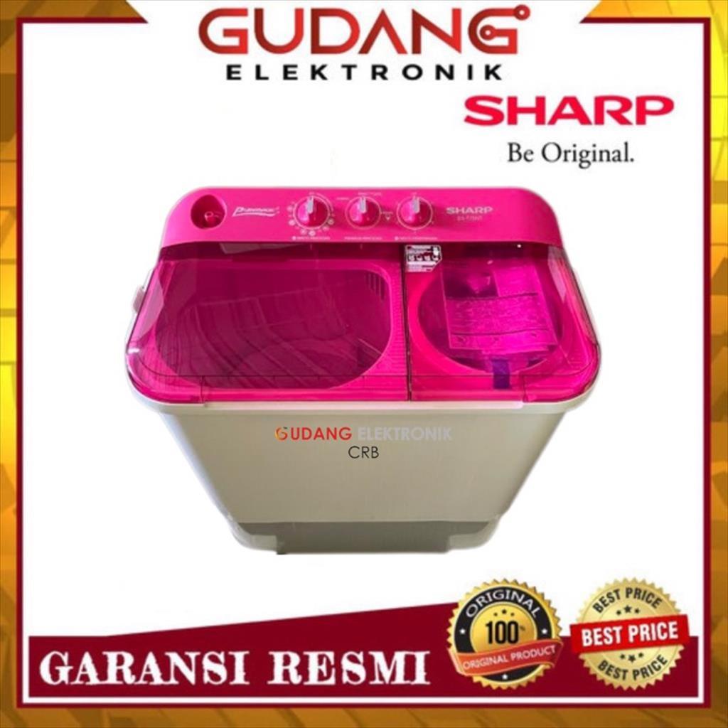 MESIN CUCI 2 TABUNG SHARP EST 75 NT PURE MAGIC SHARP EST-75NT 7.5KG