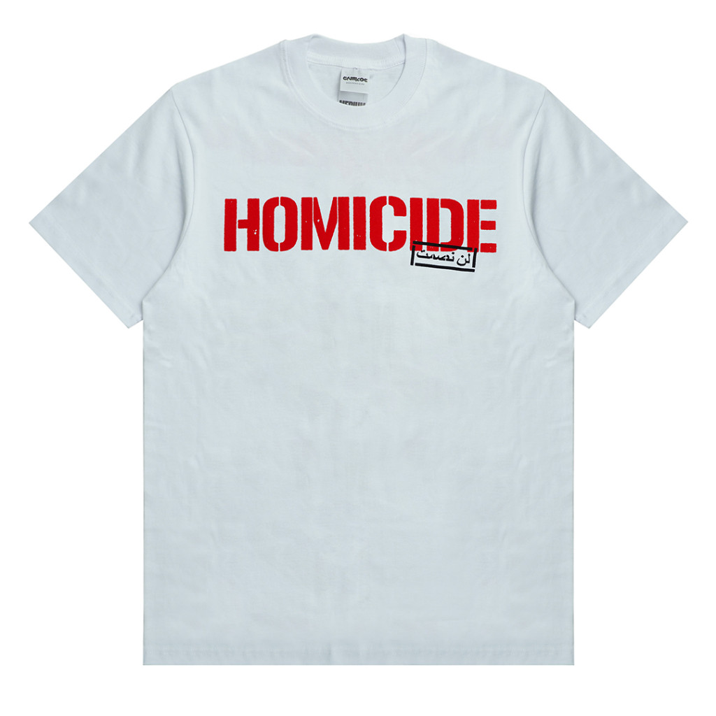 <Kaos Katun> Tshirt HOMICIDE -  WHITE WEAPON | Homicide Official Merchandise