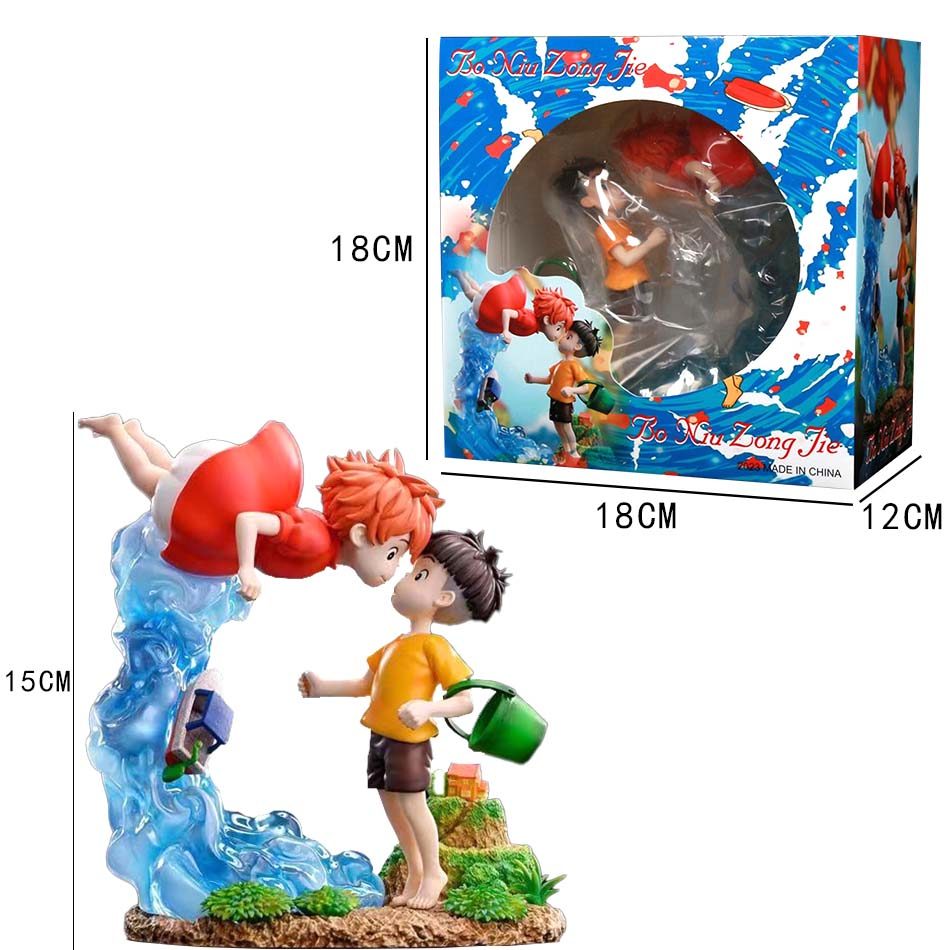 Ponyo on The Cliff Figure Ponyo Sou Sky Seagal Figure Pvc Statue Anime Action Figurine Model Doll Co