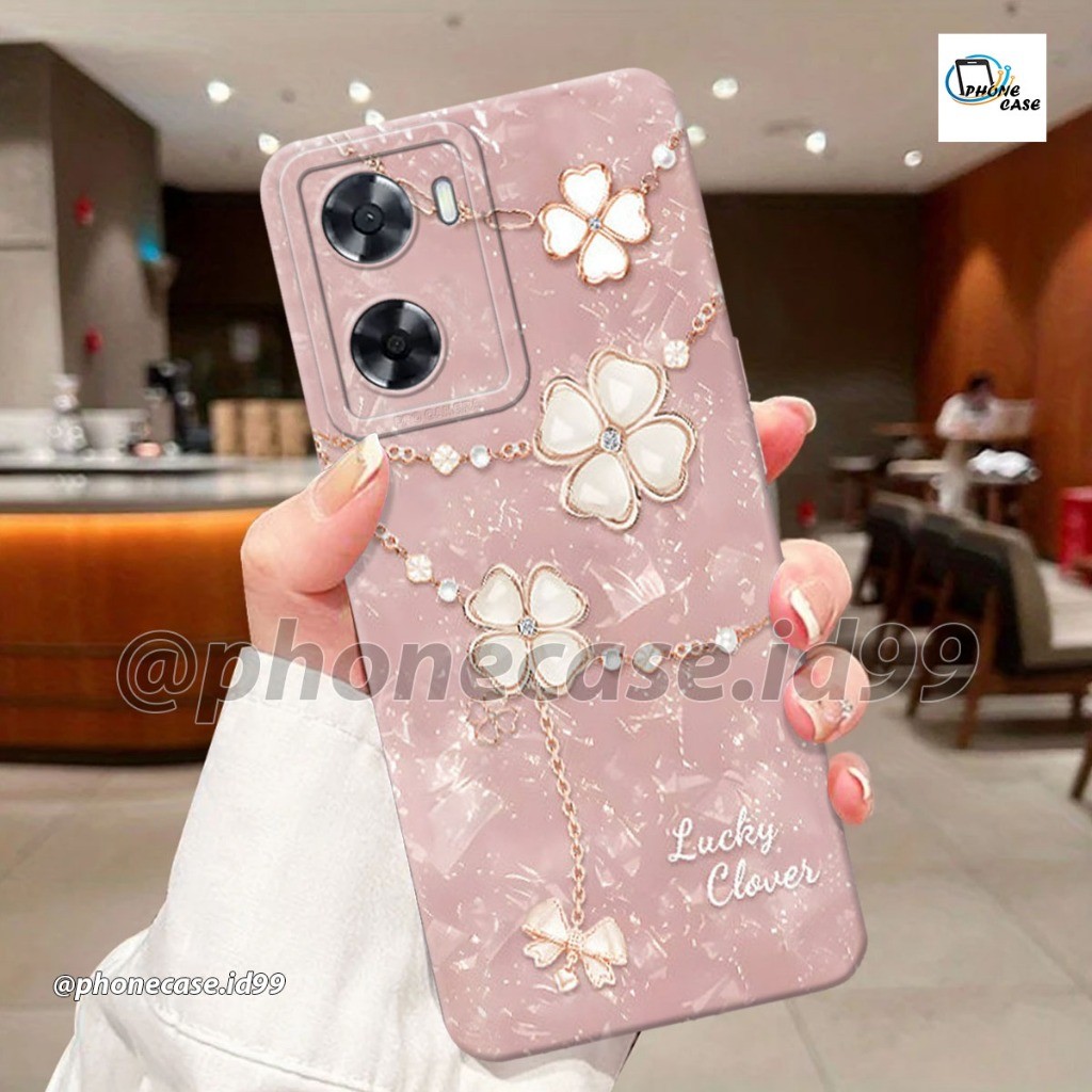 Soft Case Oppo A57 2020 A57s A77s Fashion Case Procamera Macaron Silikon TPU Lentur Motif Bunga