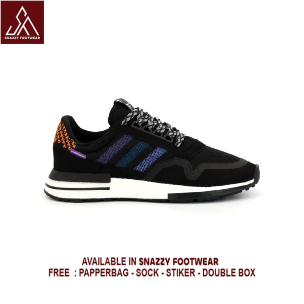 Sepatu Sneakers Adidas ZX 500 RM Boost OG Black Colorway 100% Original Unisex