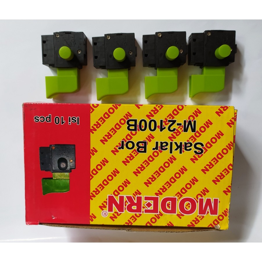 (MURAH) Saklar Bor Switch Bor Modern 10mm M2100B M 2100 B / JIZ10