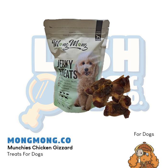 MongMong.Co Munchies Chicken Gizzard Dog Treats
