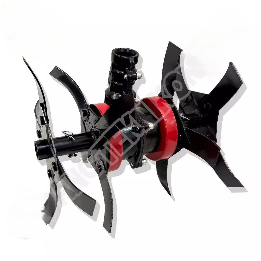 Alat Penggembur Tanah Model Cakar Baja Proquip Bintang 7 Mini Tiller Head Cultivator Rotary Blade As