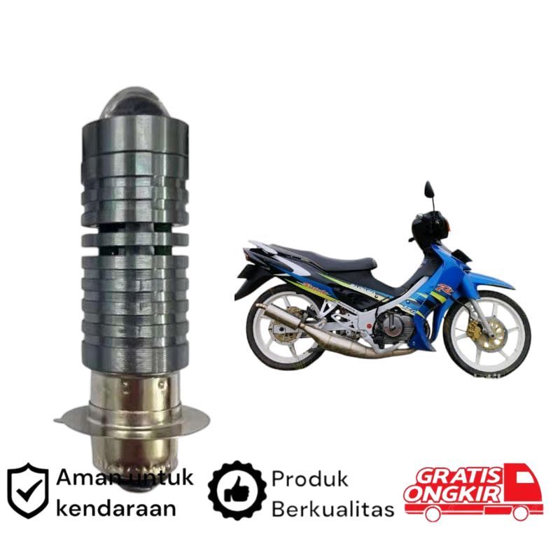 1pcs Lampu depan LED H6 Laser motor Suzuki Satria R Koko