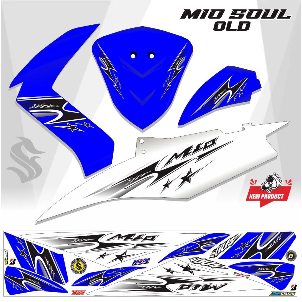 STICKER POLET TEMPELAN STRIPING THAILOOK MIO SOUL OLD STICKER ALL MIO SOUL KARBU STRIPING VARIASI TH