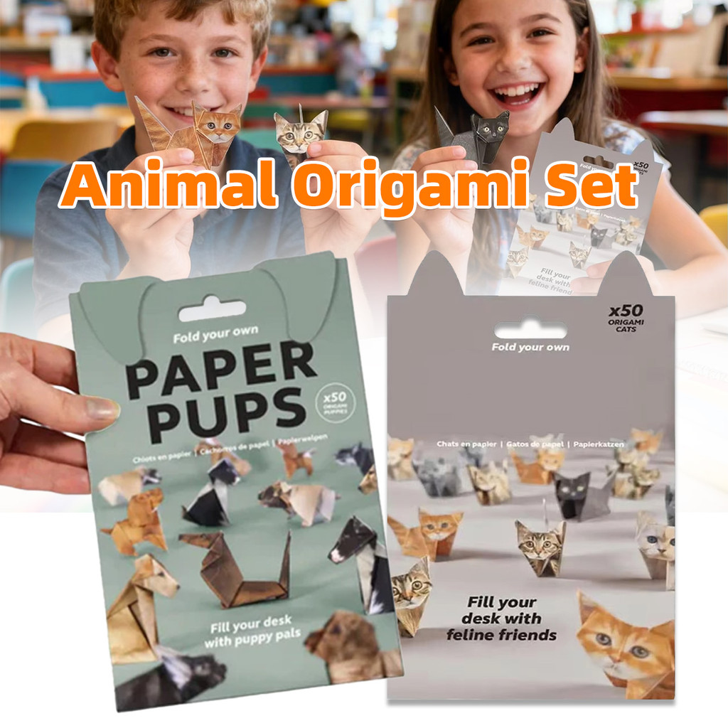 1 kotak Kertas Origami Buku Origami Anak 3D Mainan DIY Edukasi Kertas Lipat Animal Kertas Lipat Orig