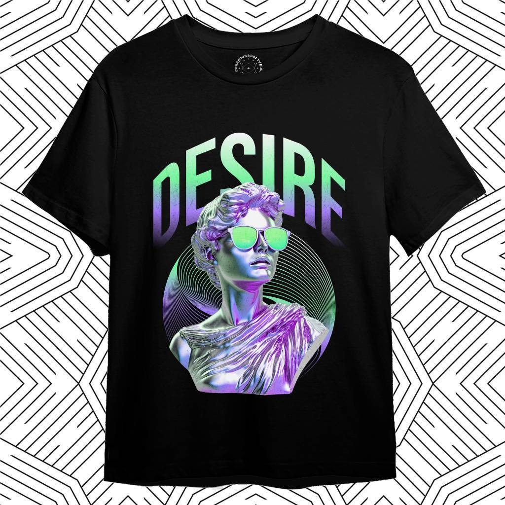 3DimensionWear - Kaos Distro Premium Original 3D Vaporwave Bust Aura - DM1259