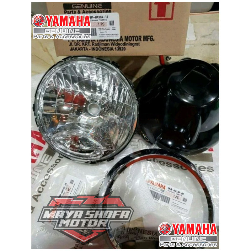 REFLEKTOR LAMPU DEPAN RX KING THN 2007 BULAT ORIGINAL YAMAHA