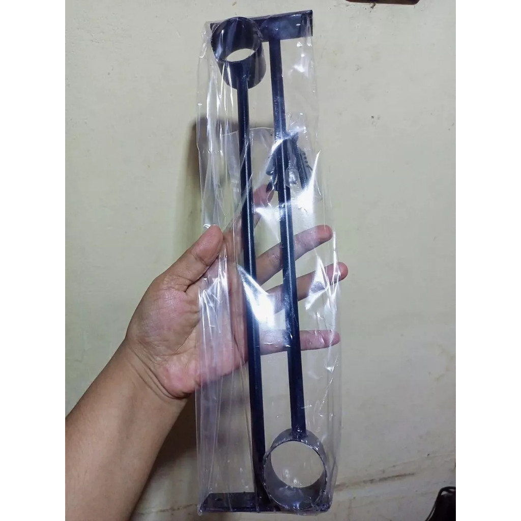 Breket besi jemuran gantungan baju Gantungan Gorden tempel | Brecket Besi ujung bulat