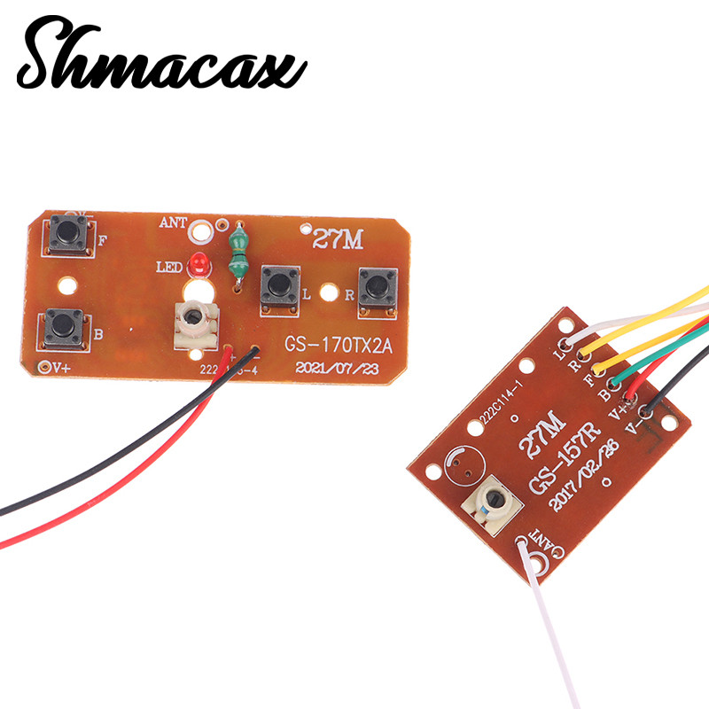4CH RC Remote Control Circuit PCB Transmitter Receiver Board RC Car Accessories with Antenna Rao Sys