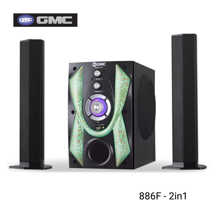 NEW SPEAKER GMC 886F 2IN1 MULTIMEDIA WITH BLUETOOTH ORI