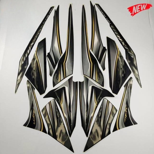 Striping Stiker Polet List motor yamaha vixion 2012 old hitam list body standar berkualitas termurah