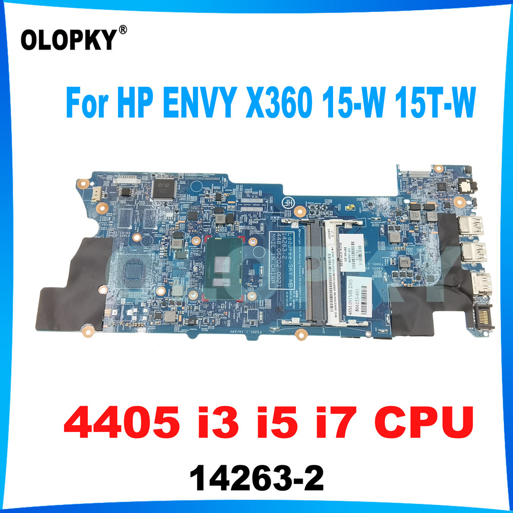 14263-2 for HP ENVY X360 15-W 15T-W Laptop motherboard 860591-601 866153-601 with 4405 i3 i5 i7 CPU 