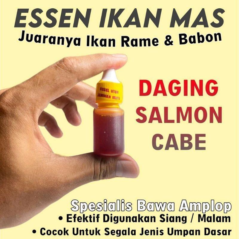 VIRALL = Essen Ikan Mas Super Gacor Aroma Daging Salmon Cabe Asli Paling Gacor, Essen Ikan Mas Super
