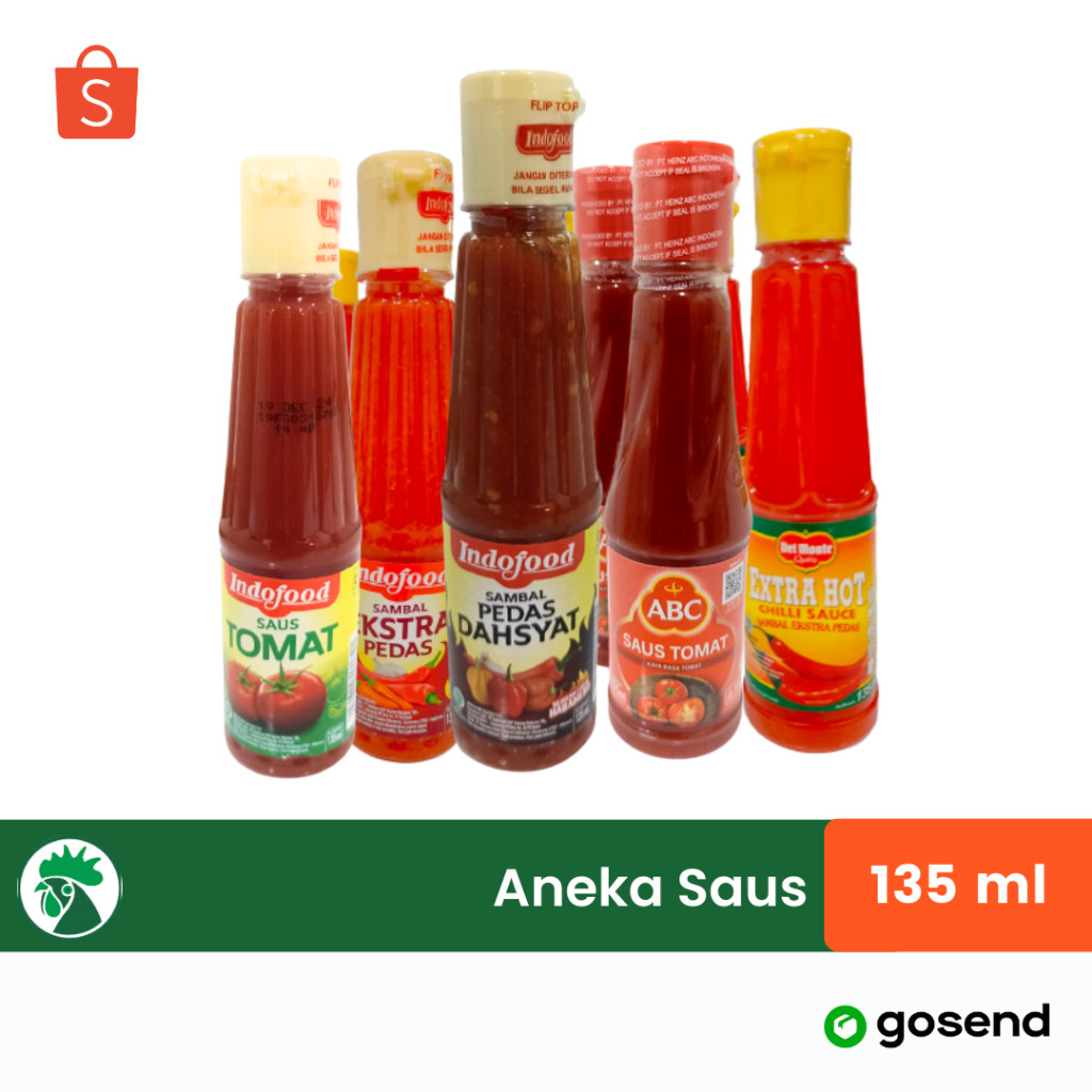 Aneka Saus Botol | Saus Ekstra Pedas |  Saus Tomat | Saus Extra Hot | Saus Sambel | Saus Tomat
