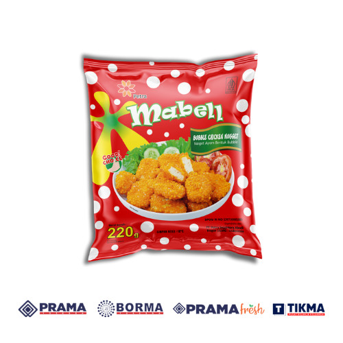 MABEL NUGGET AYAM BENTUK BUBBLE 220GR