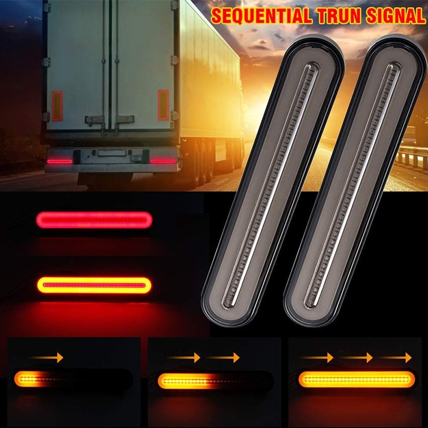 -IKIAELO- 2PCSSet Lampu Truk LED Lampu Samping Mobil Lampu Sein Lampu Trailer Parkir Peringatan