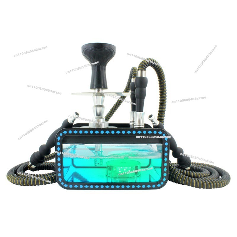 Hookah, Arabic Hookah, Double Bar Hookah, Full Set of Cool 7 Lanterns