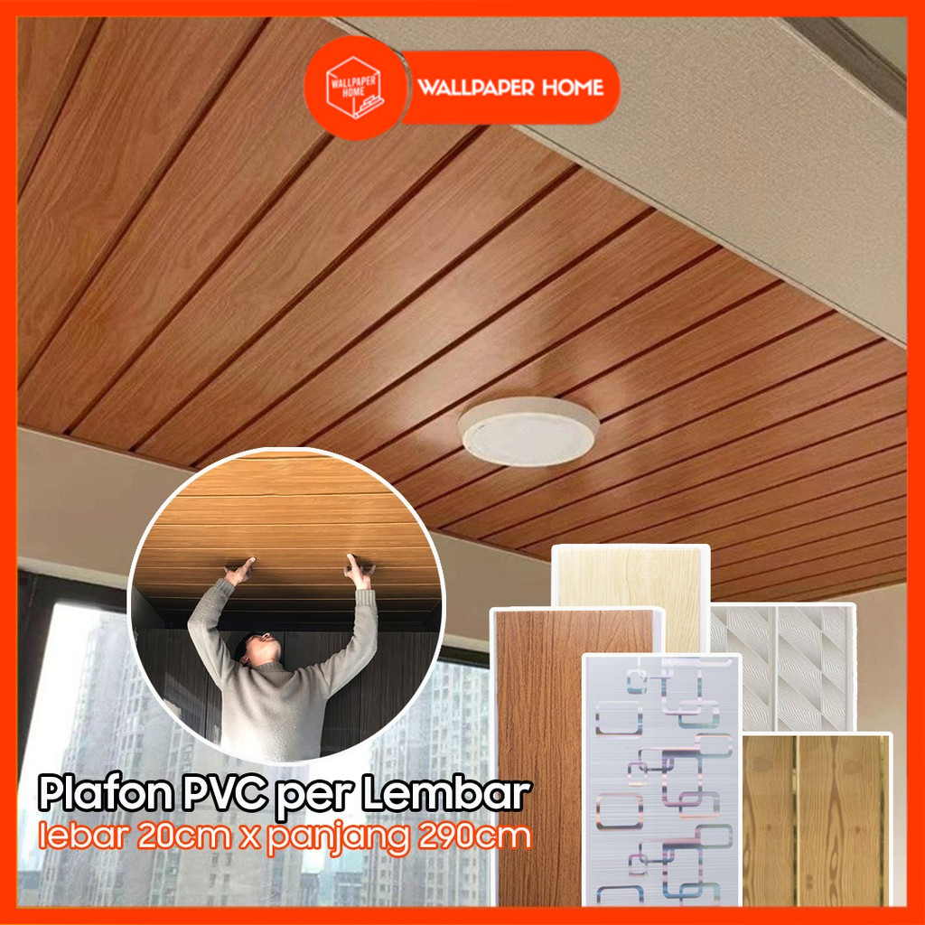Wallpaper Home - Plafon PVC Motif Desain Beragam Waterproof Anti Lembab untuk Rumah & Ruang Tamu