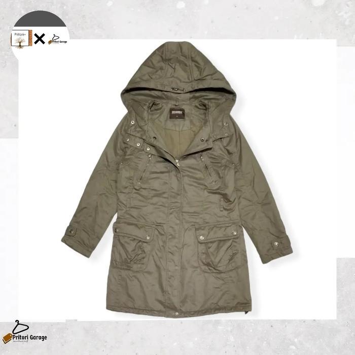 M65 Military Parka Canvas Inner Puffer Hoodie Jacket Union Bay Brown