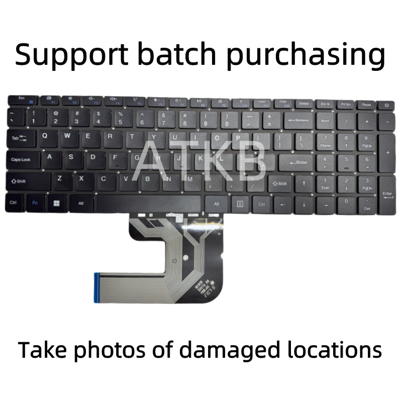 US RU Keyboard For Teclast F15S BMAX x15 Notebook Keyboards United States USA English black