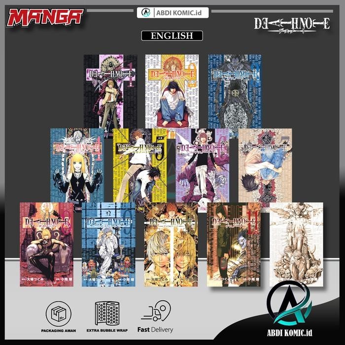 Komik Manga Death Note Volume 1 - 12 Tsugumi Ohba (English)
