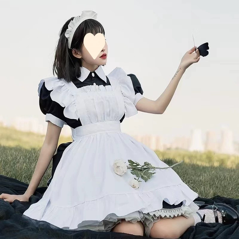 Traditional Maid Long Dress Maid Costume British Housekeeper cosplay Japanese-style Uniform Cute Dai