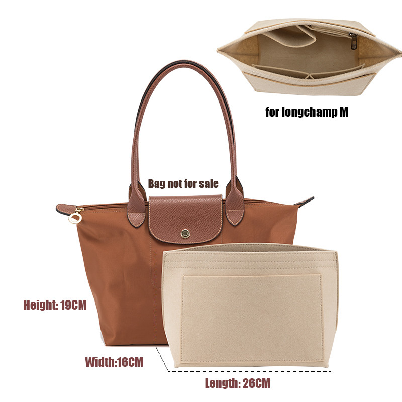 Felt Bag Insert For Longchamp Small Bag Organizer bag Inner Storage Bag Organizer Insert Bag support