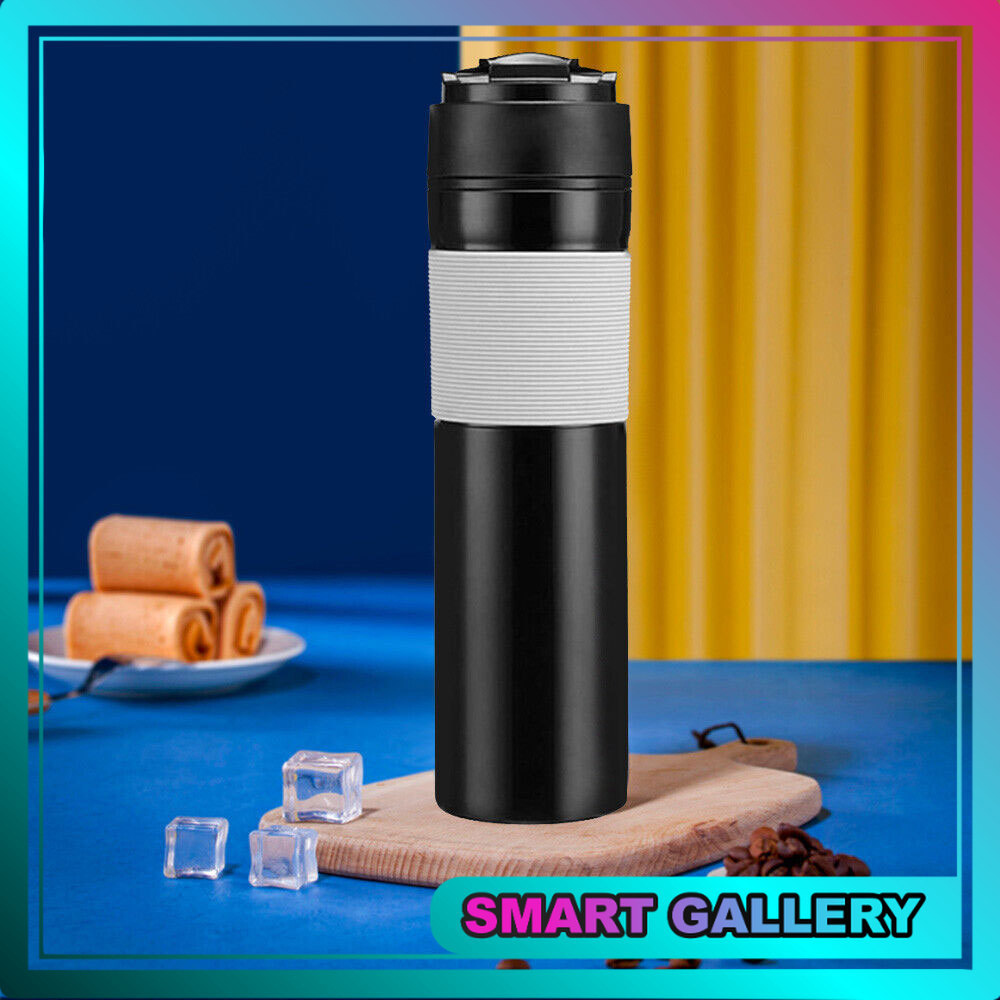 Tumbler Botol Kopi French Press Portable Coffee Maker Tumbler Plastic 300ml