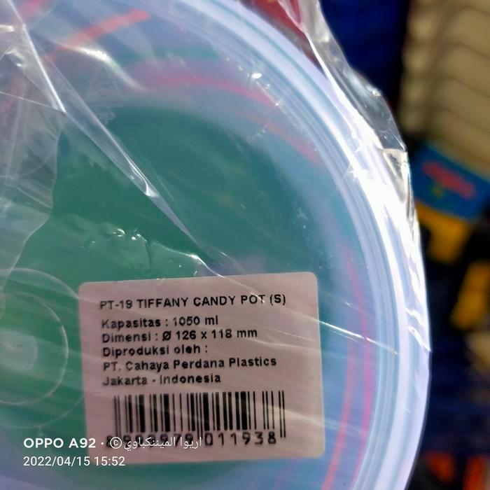 toples lion star tiffany tutup putar dan rapat diameter 12.6x17.8cm