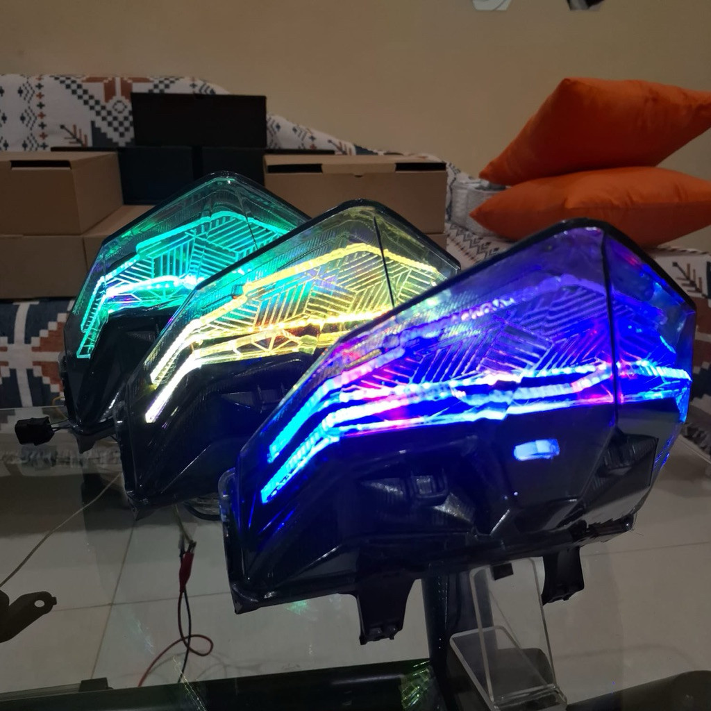 lampu stop belakang vario 125 vario 150 LED new 2018-2024 lampu belakang vario 125 150 RGB slime fra