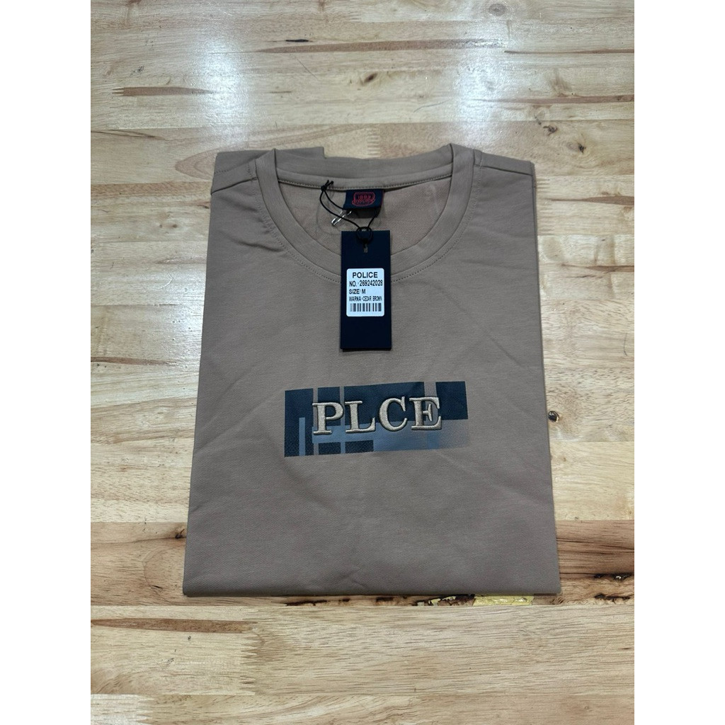 PROMO  Baju Kaos Police & Hugo spandex fit Original 100% Pria Distro Baju Oblong Tshirt Hitam