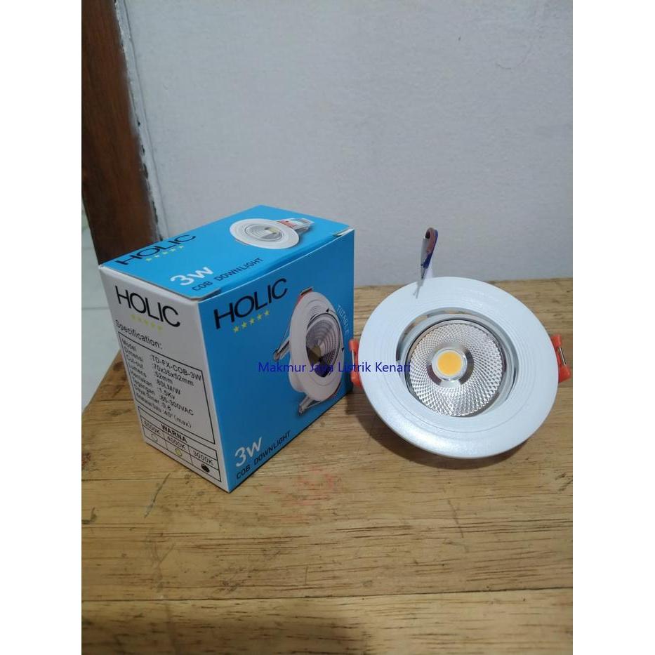 HOLIC 3 Watt Mata COB Mini Lampu Spotlight Downlight LED 3Watt 3W - Putih