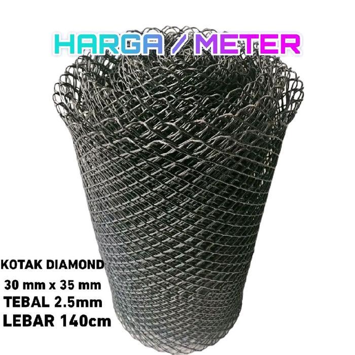 PROMO  Jaring Pagar Kawat Ayam Plastik HDPE Lebar 1.4 Meter Desain Diamond Tahan Air Kekuatan Tinggi