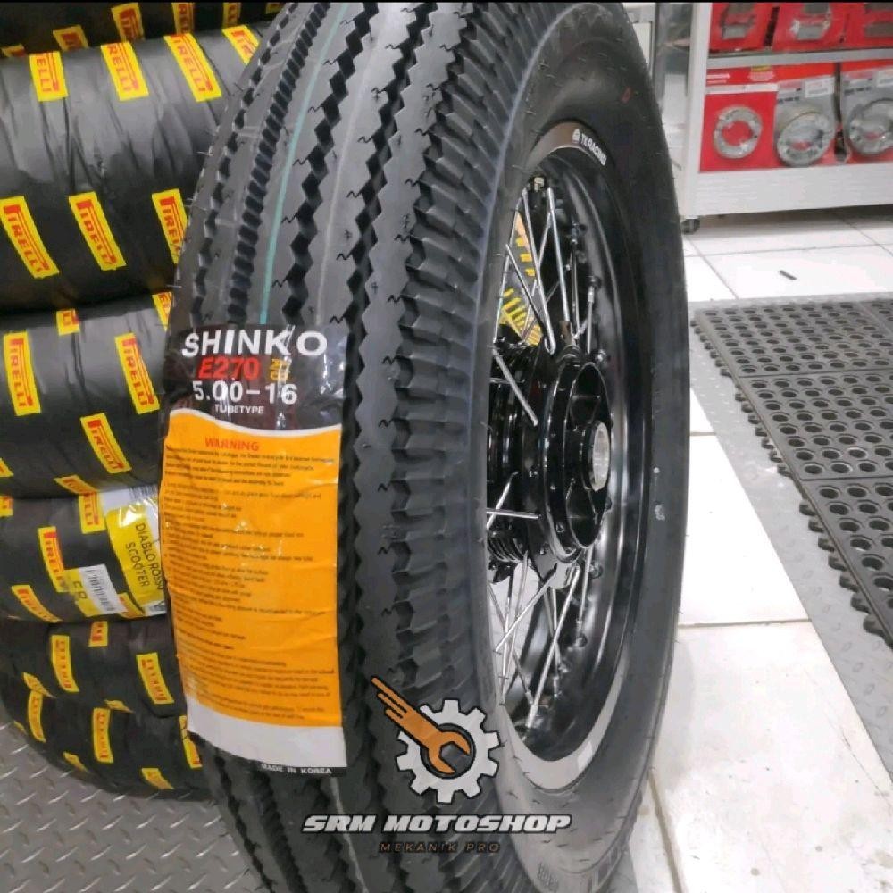 Ban Motor Custum Shinko 500-16 E-270 Cutom Bomber Made in Korea