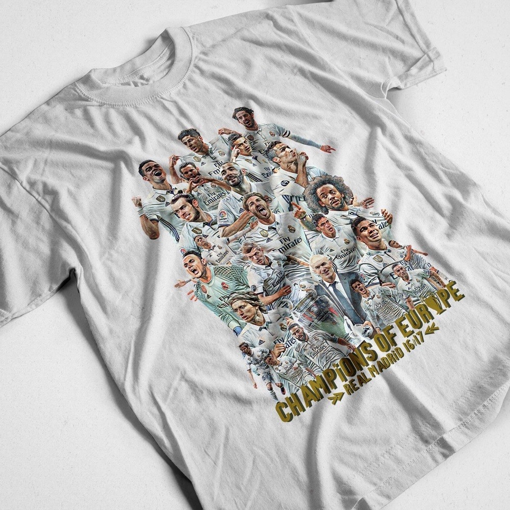 Kaos Bola MADRID 2017 Streetwear Champions League
