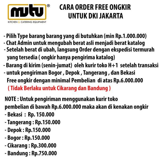 MUTU Chafing Dish Stainless Tempat Penghangat Makanan Prasmanan Roll Top 9 Liter CHF926W