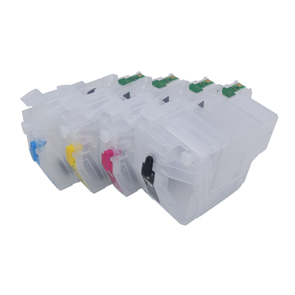 LC422 LC422XL Refillable Ink Cartridge With sposable Chip For Brother MFCJ5340DW MFCJ5345DW MFCJ5740