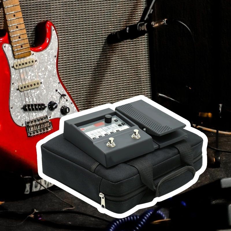Ei-Softcase epek gitsr bag -tas penyimpanan efek gitar listrik