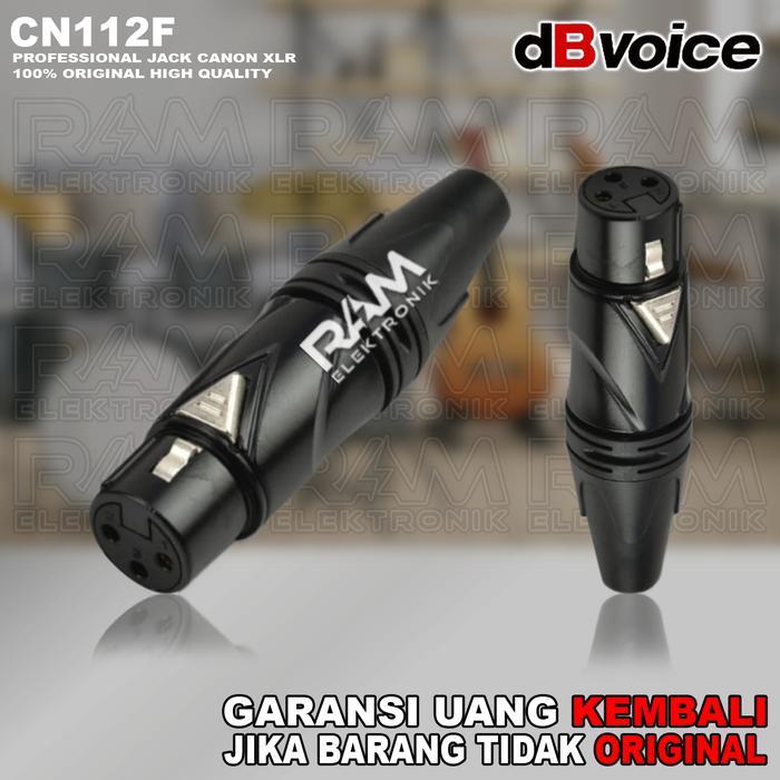 Jack XLR Socket Female DBVOICE CN112F | CN 112F Original Gold Plated