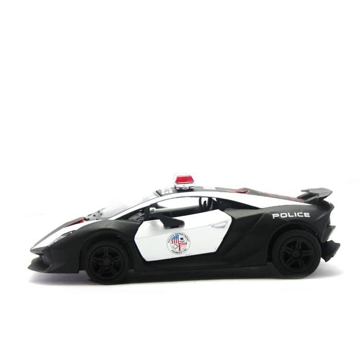 Kinsmart Diecast Miniatur Mobil Police Super Sport