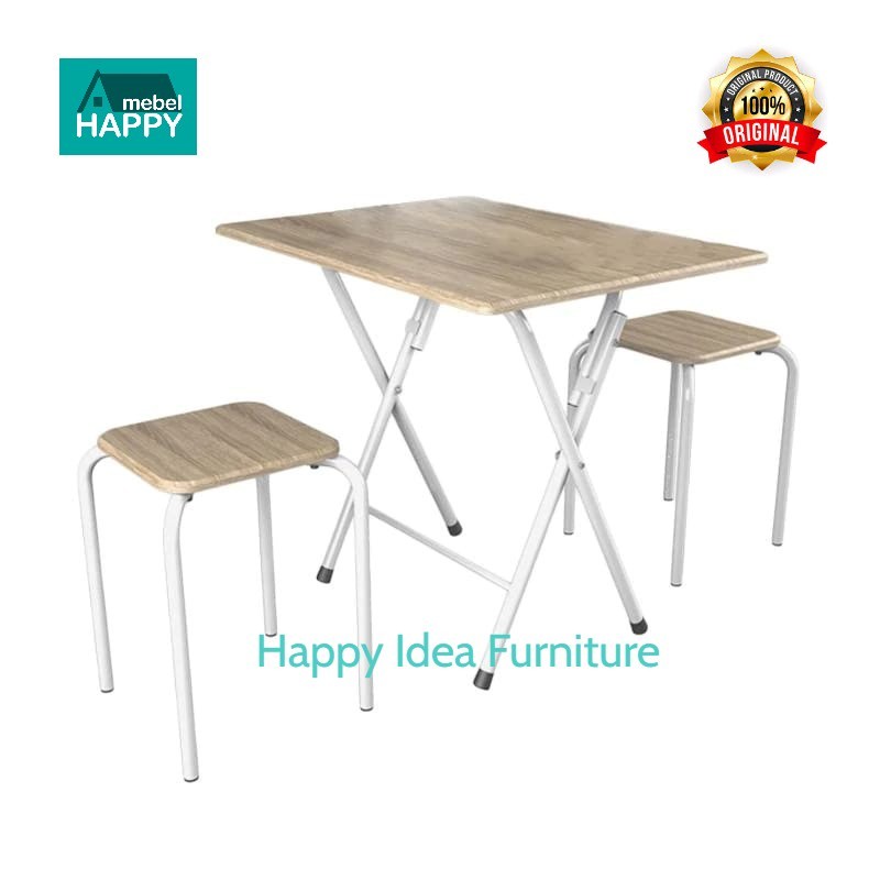 HAPPY IDEA - Meja Makan Minimalis Serbaguna Meja Cafe Meja Bar Food Court Meja Makan Lipat  Arendal 
