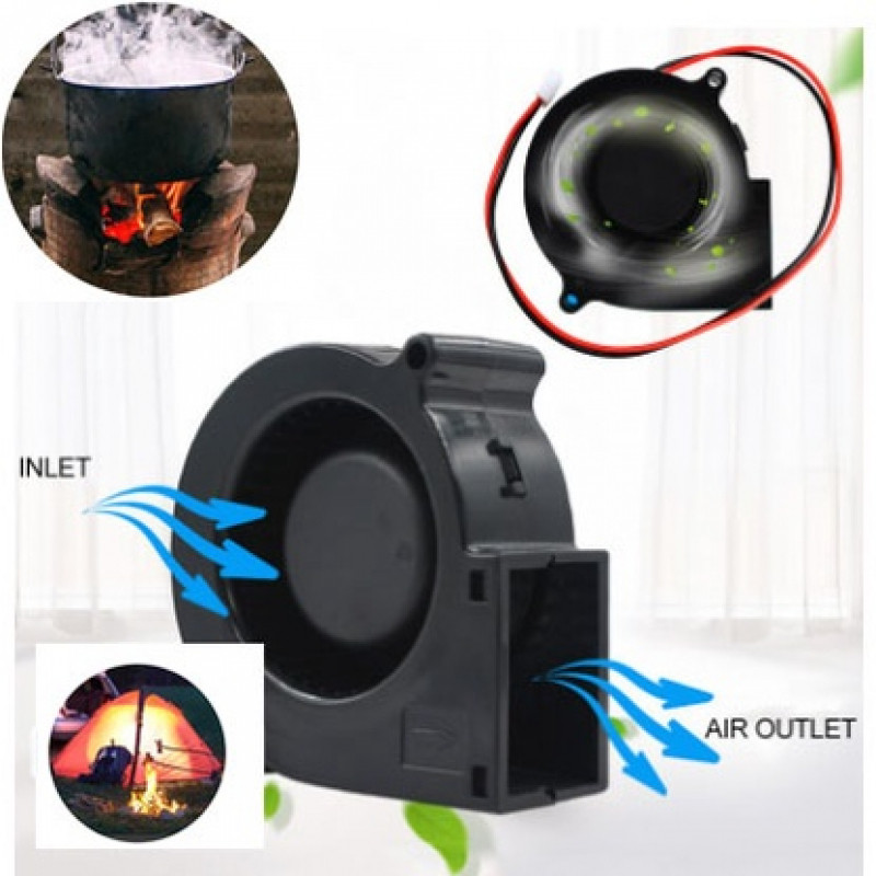 Sienashop_ { Stock,}Blower Mini For Kalan Dc 12V 13000Rpm Bbq Blower