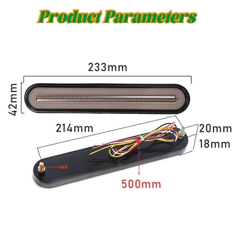 2PCS/Set Lampu Truk LED Lampu Samping Mobil Lampu Sein Lampu Trailer Parkir Peringatan Lampu Sisi