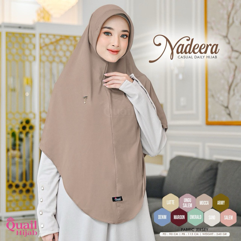 ada grup reseller tanyakan admin 2811 Nadeera Casual Daily hijab ginal Quail Jilbab Wanita Nadeera Q