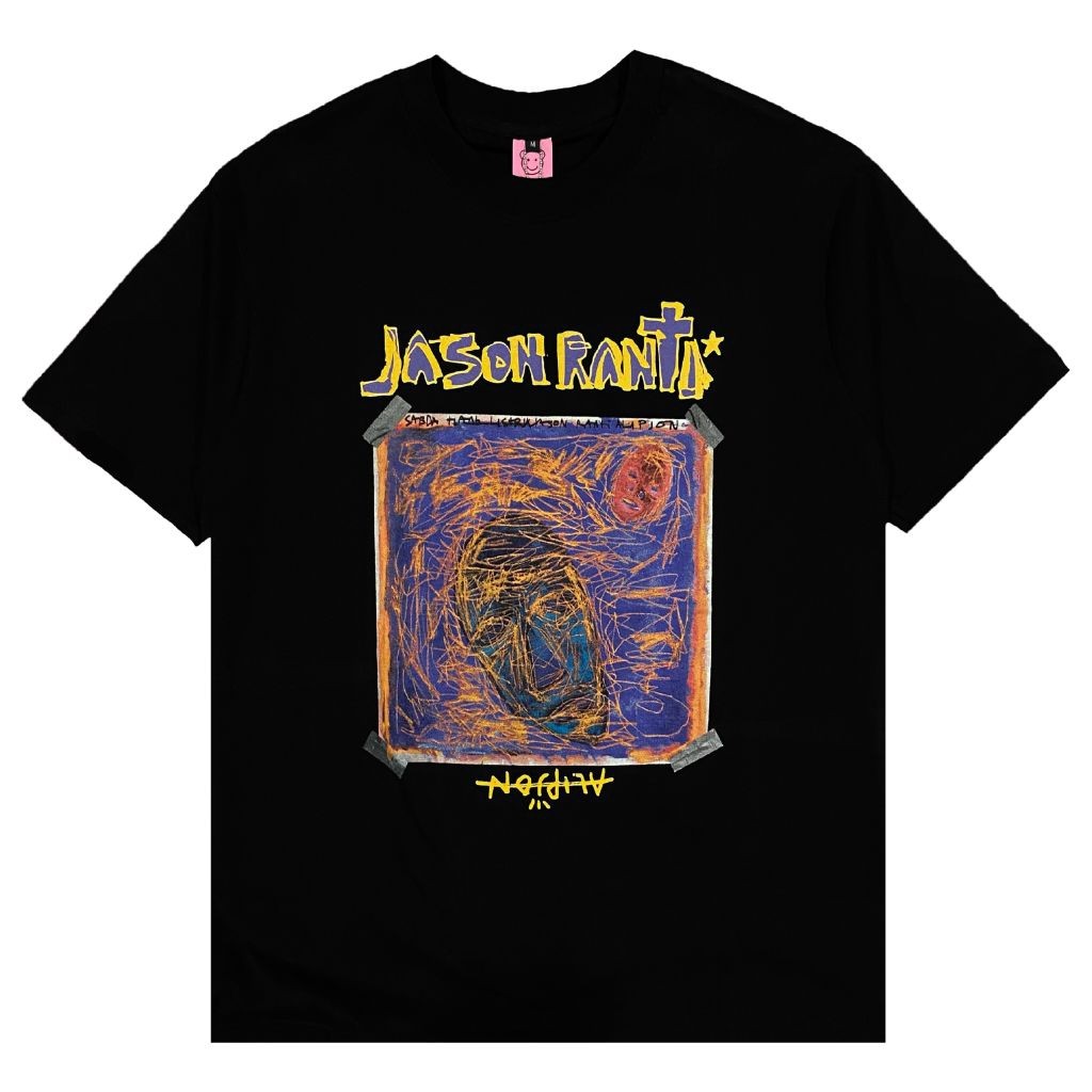 <Kaos Katun> Tshirt JASON RANTI X ALIPJON - DIATAS MASJON ADA JEJEBOY | Jason Ranti Official Merchan