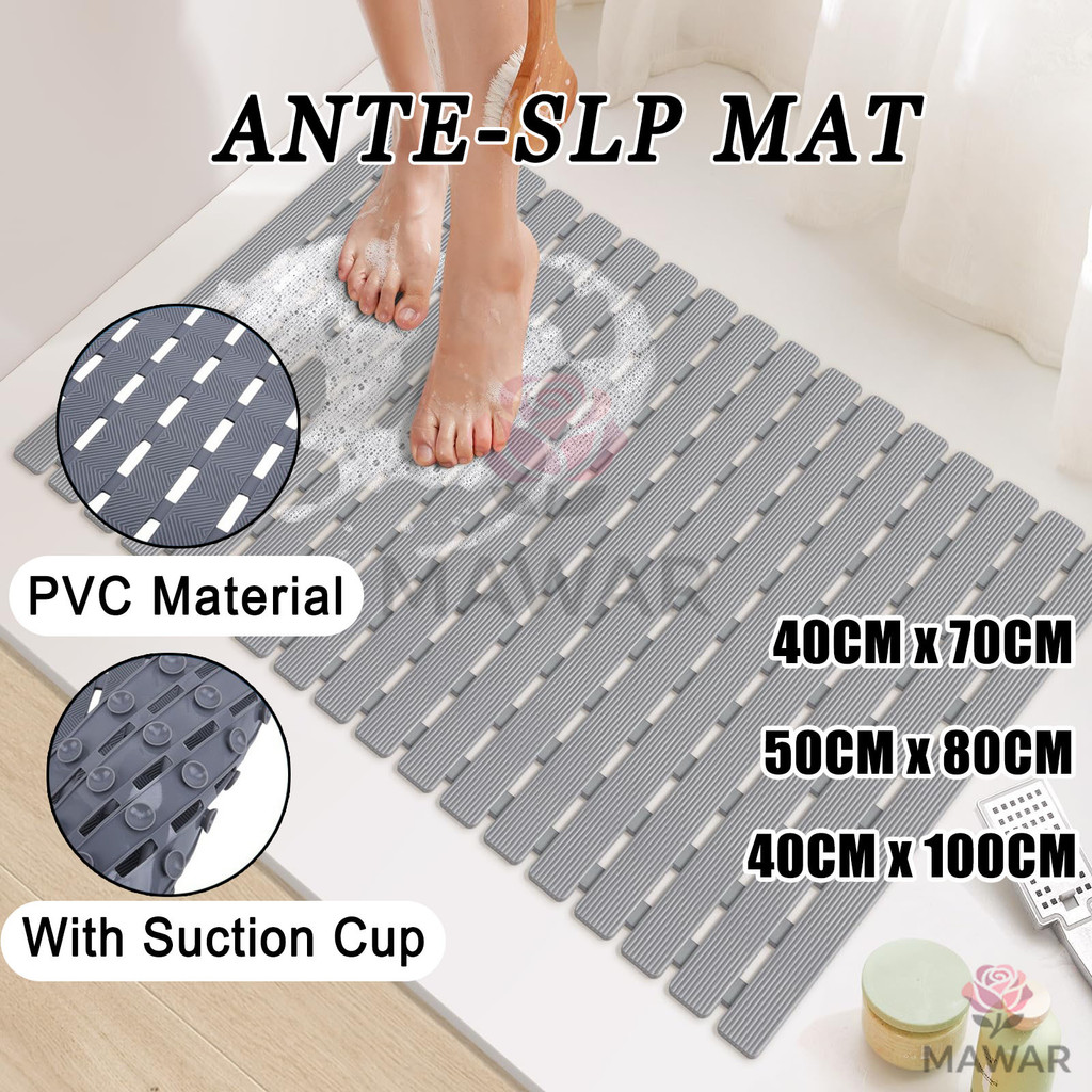 [COD]40x100cm Keset anti slip kamar mandi/​Keset Kamar Mandi Anti Slip Tebal  Alas Kamar Mandi Jarin